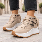 Juno Women's High-Top Platform Sneakers - Khaki - wapfoot - Eric Muller - Image 3