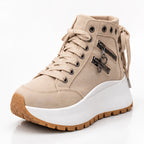 Juno Women's High-Top Platform Sneakers - Khaki - Footwear > Sneakers > High-Top Sneakers - Eric Muller - Image 1