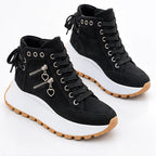 Juno Women's High-Top Platform Sneakers - Black - wap - Eric Muller - Image 2