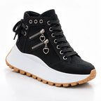 Juno Women's High-Top Platform Sneakers - Black - Footwear > Sneakers > High-Top Sneakers - Eric Muller - Image 1