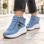 Juno Women's High-Top Platform Sneakers - Blue - wapfoot - Eric Muller - Image 3