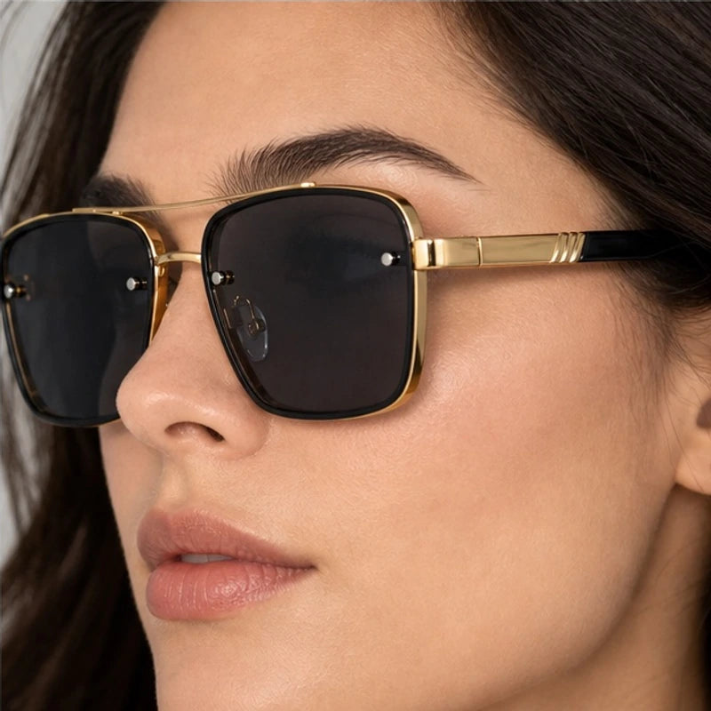 Kasma Square Shades - Onyx - semi-rimless - Eric Muller - Image 4