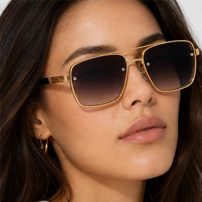 Kasma Square Shades - Smoke - semi-rimless - Eric Muller - Image 4