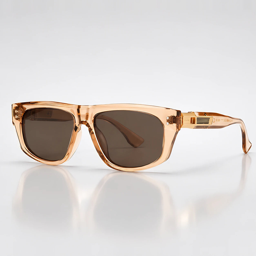 Kavian Women's Flat-Top Sunglasses - Champagne - Accessories > Sunglasses > Flat-Top Sunglasses - Eric Muller - Image 1