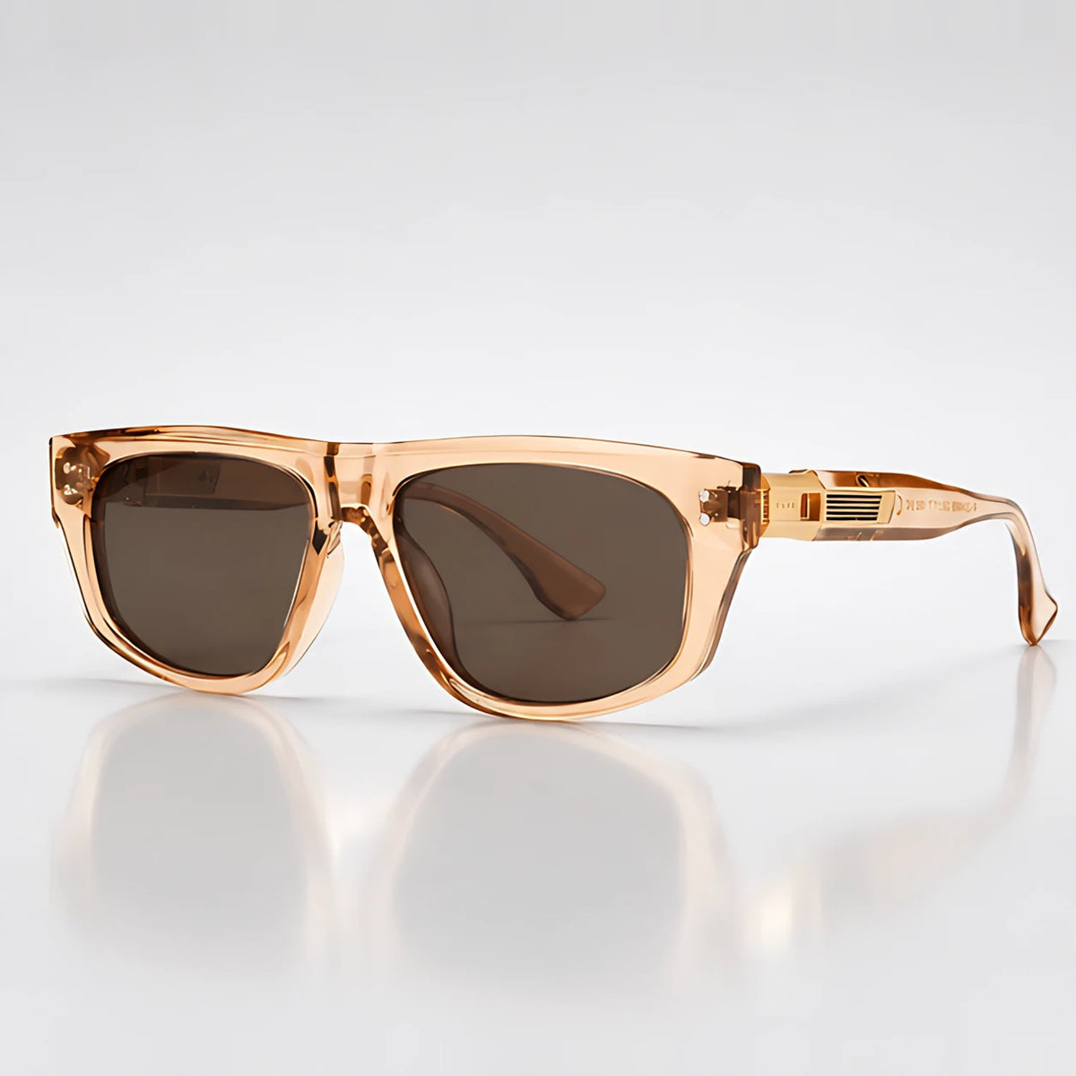 Kavian Women's Flat-Top Sunglasses - Champagne - Accessories > Sunglasses > Flat-Top Sunglasses - Eric Muller - Image 1