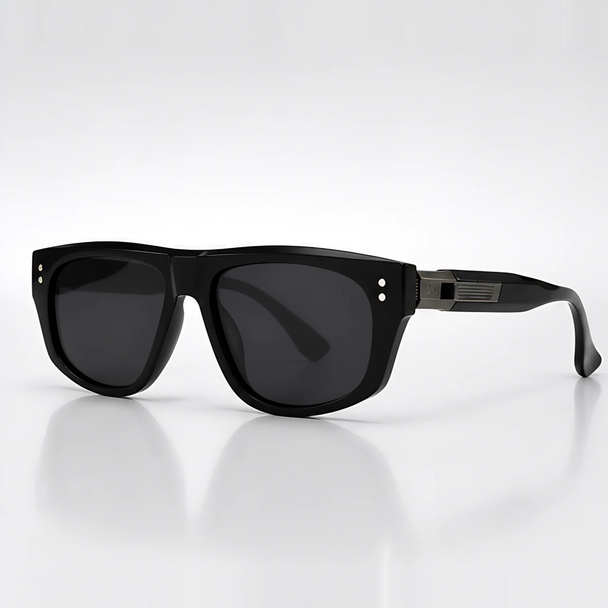 Kavian Women's Flat-Top Sunglasses - Midnight Black - Accessories > Sunglasses > Flat-Top Sunglasses - Eric Muller - Image 1