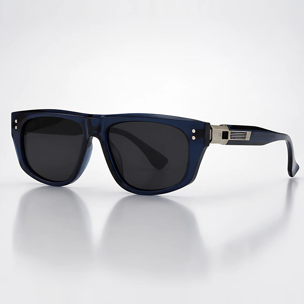 Kavian Women's Flat-Top Sunglasses - Midnight Blue - Accessories > Sunglasses > Flat-Top Sunglasses - Eric Muller - Image 1