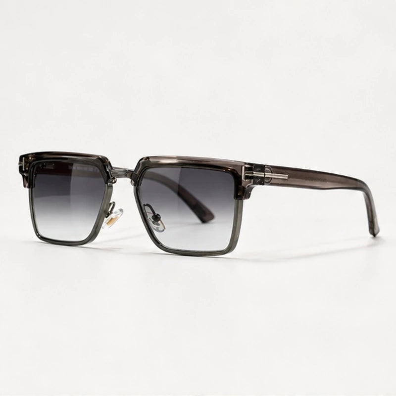 Kendell Flat-Top Browline Shades - Smoke - Sunglasses - Eric Muller - Image 1