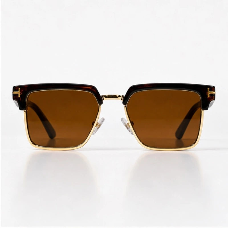 Kendell Flat-Top Browline Shades - Espresso - sunglasses - Eric Muller - Image 2