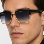 Kendell Flat-Top Browline Shades - Onyx - browline sunglasses - Eric Muller - Image 3