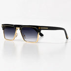 Kendell Flat-Top Browline Shades - Onyx - Sunglasses - Eric Muller - Image 1