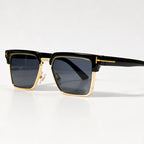 Kendell Flat-Top Browline Shades - Graphite - Sunglasses - Eric Muller - Image 1