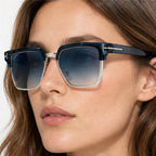 Kendell Flat-Top Browline Shades - Slate - flat-top frames - Eric Muller - Image 4