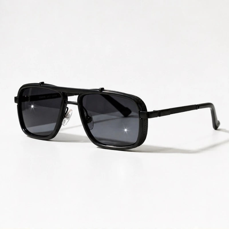 Kingsley Square Aviator Shades - Graphite - Men's Accessories > Sunglasses > Square Aviator Sunglasses - Eric Muller - Image 1