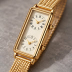 Laurette Women's Slim Dual-Time Watch - Gold- Gold - female - Eric Muller - Image 3