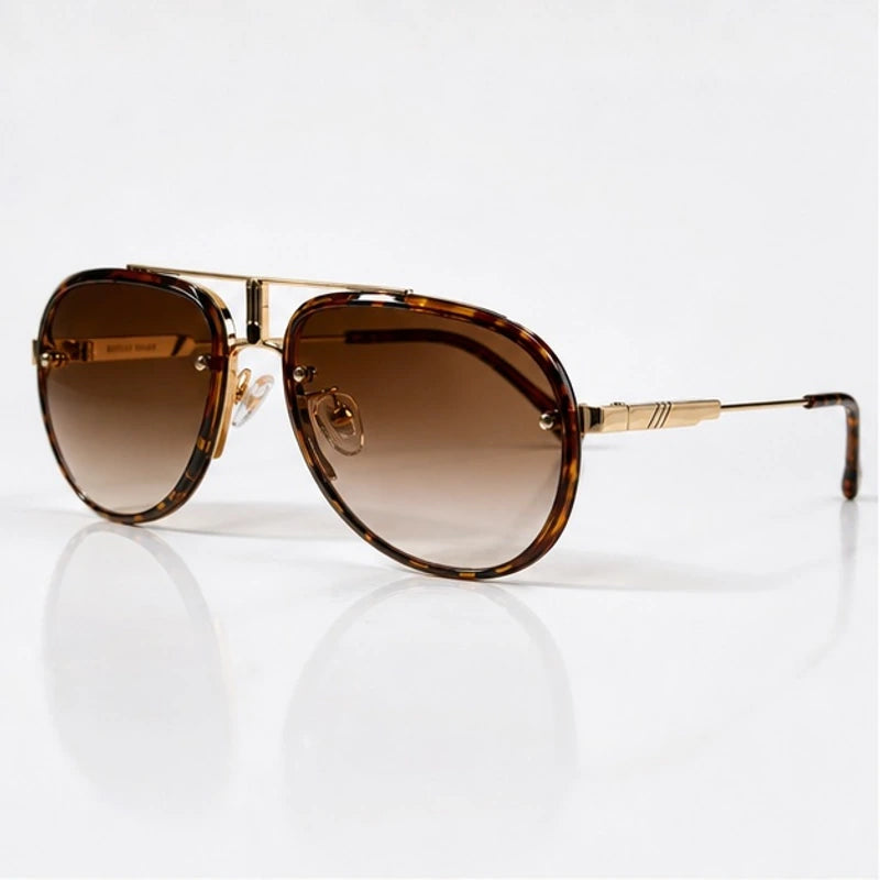 Lavanta Aviator Shades - Amber Havana - Sunglasses - Eric Muller - Image 1