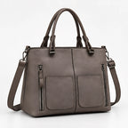 Leona Women's Zip-Pocket Shoulder Bag - Grey - Women's Accessories > Bags > Shoulder Bags - Eric Muller - Image 1