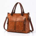 Leona Women's Zip-Pocket Shoulder Bag - Brown - Women's Accessories > Bags > Shoulder Bags - Eric Muller - Image 1