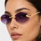 Liora Rimless Shades - Orchid - rimless sunglasses - Eric Muller - Image 3