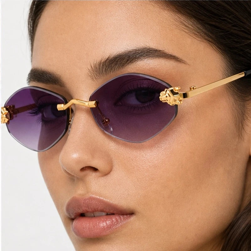 Liora Rimless Shades - Orchid - rimless sunglasses - Eric Muller - Image 3