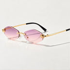Liora Rimless Shades - Mauve - Sunglasses - Eric Muller - Image 1