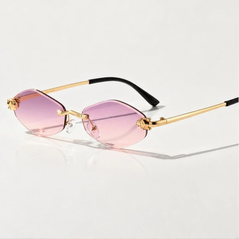 Liora Rimless Shades - Mauve - Sunglasses - Eric Muller - Image 1