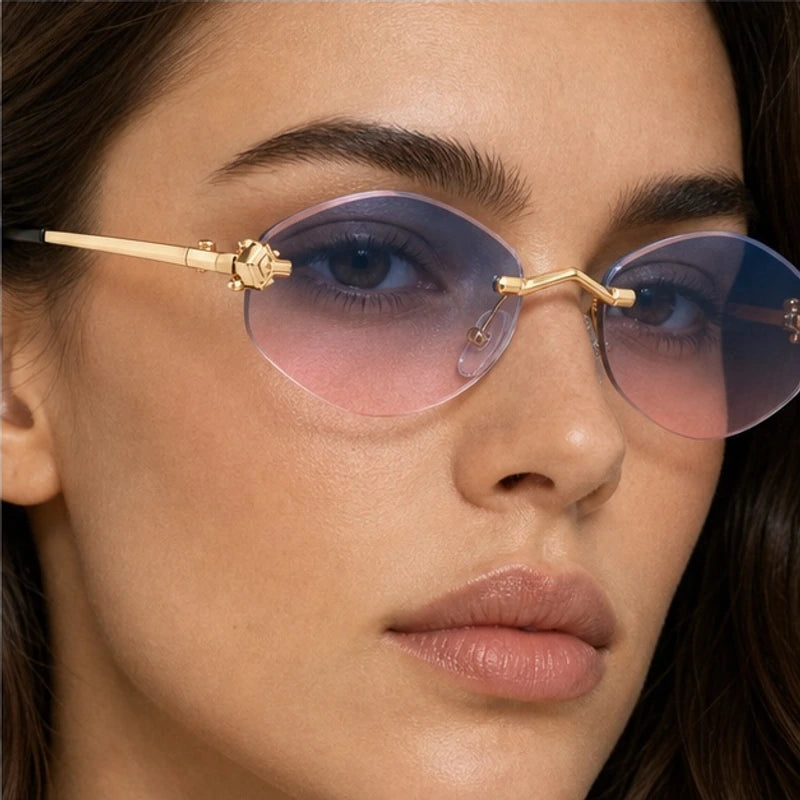 Liora Rimless Shades - Aurora - rimless sunglasses - Eric Muller - Image 3
