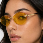 Liora Rimless Shades - Citrine - rimless sunglasses - Eric Muller - Image 3