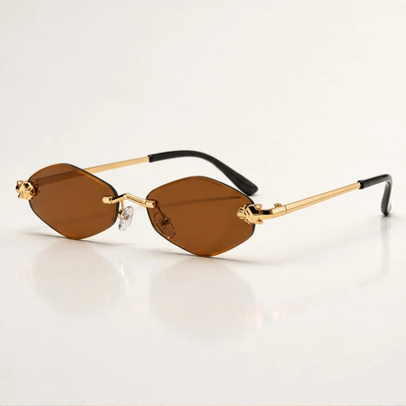 Liora Rimless Shades - Cognac - Sunglasses - Eric Muller - Image 1