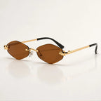 Liora Rimless Shades - Cognac - Sunglasses - Eric Muller - Image 1