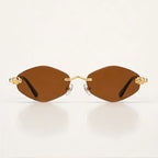 Liora Rimless Shades - Cognac - sunglasses - Eric Muller - Image 2