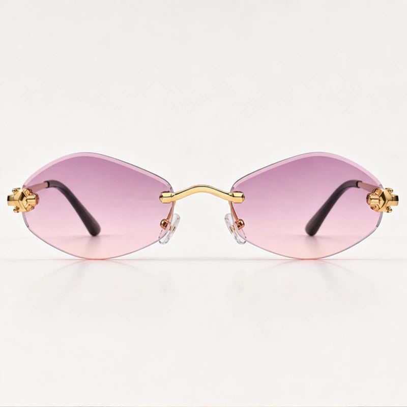 Liora Rimless Shades - Mauve - sunglasses - Eric Muller - Image 2