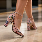 Lisette Ankle-Strap Block Heels - Petal - Shoes - Eric Muller - Image 2