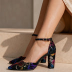 Lisette Ankle-Strap Block Heels - Ink - Shoes - Eric Muller - Image 2