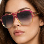 Lombardi Aviator Shades - Solar Pink - square frame - Eric Muller - Image 4
