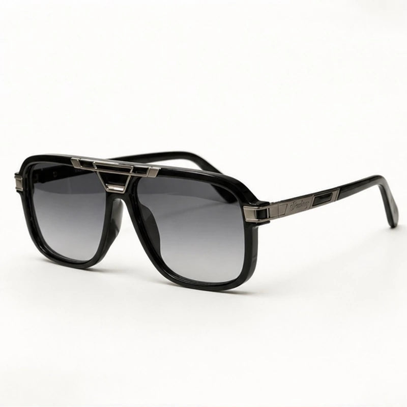 Lombardi Aviator Shades - Onyx Silver - Sunglasses - Eric Muller - Image 1