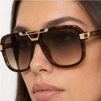 Lombardi Aviator Shades - Tortoise Gold - square frame - Eric Muller - Image 4