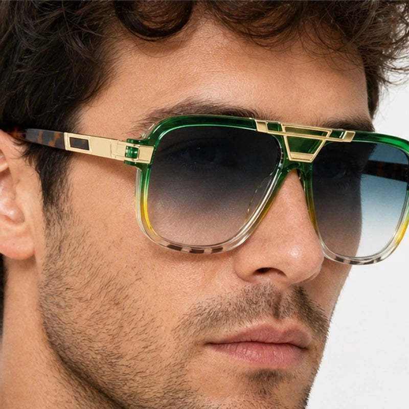Lombardi Aviator Shades - Emerald Fade - aviator sunglasses - Eric Muller - Image 3