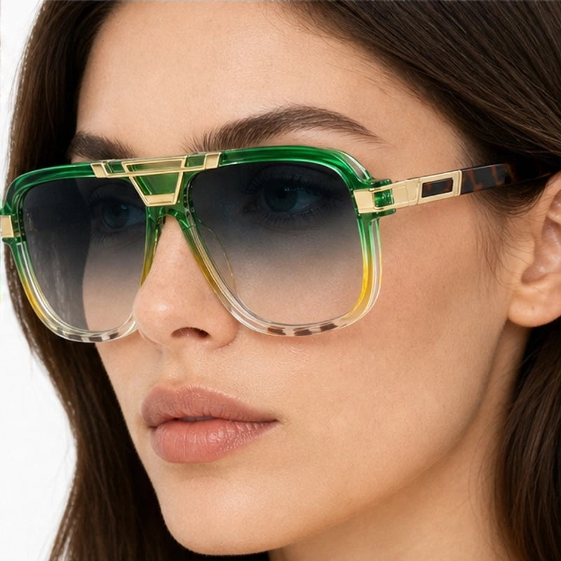 Lombardi Aviator Shades - Emerald Fade - square frame - Eric Muller - Image 4