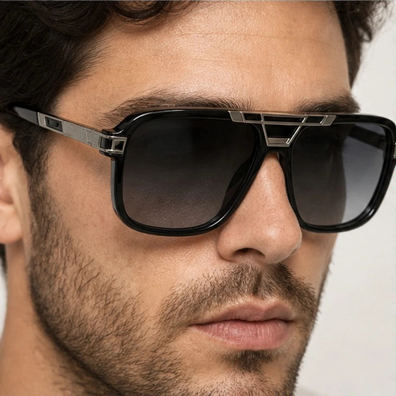 Lombardi Aviator Shades - Onyx Silver - aviator sunglasses - Eric Muller - Image 3