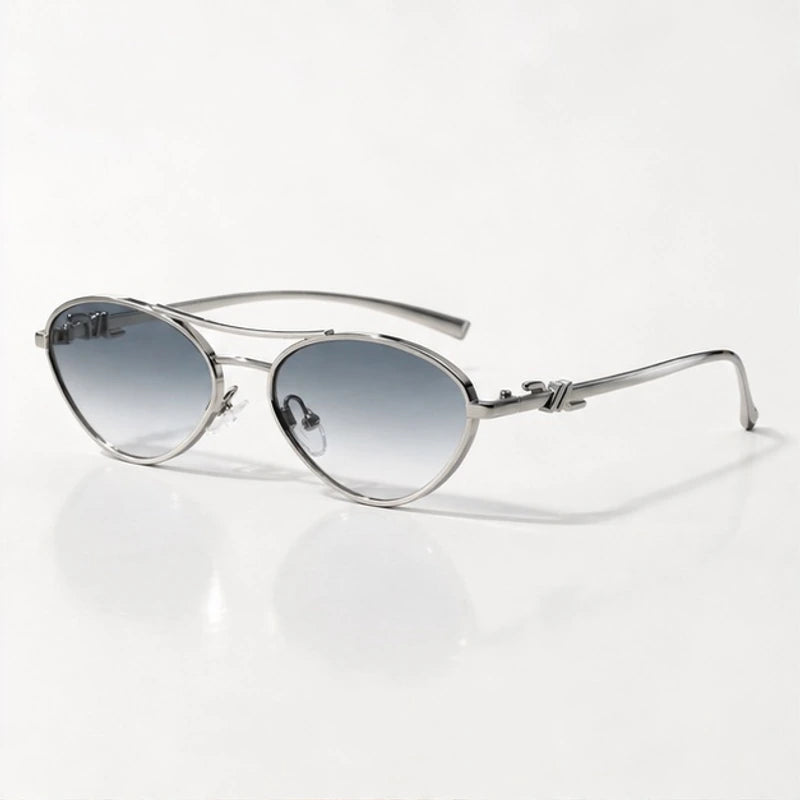 Lombardo Teardrop Oval Shades - Glacier - Sunglasses - Eric Muller - Image 1