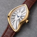 Lorcette Women's Surrealist Quartz Watch - Brown White - female - Eric Muller - Image 3