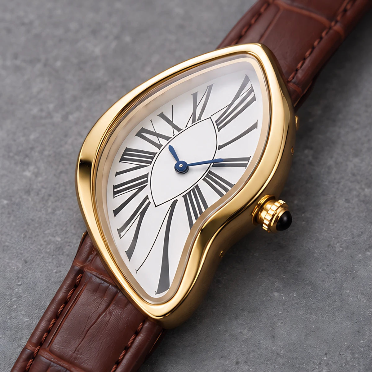 Lorcette Women's Surrealist Quartz Watch - Brown White - female - Eric Muller - Image 3