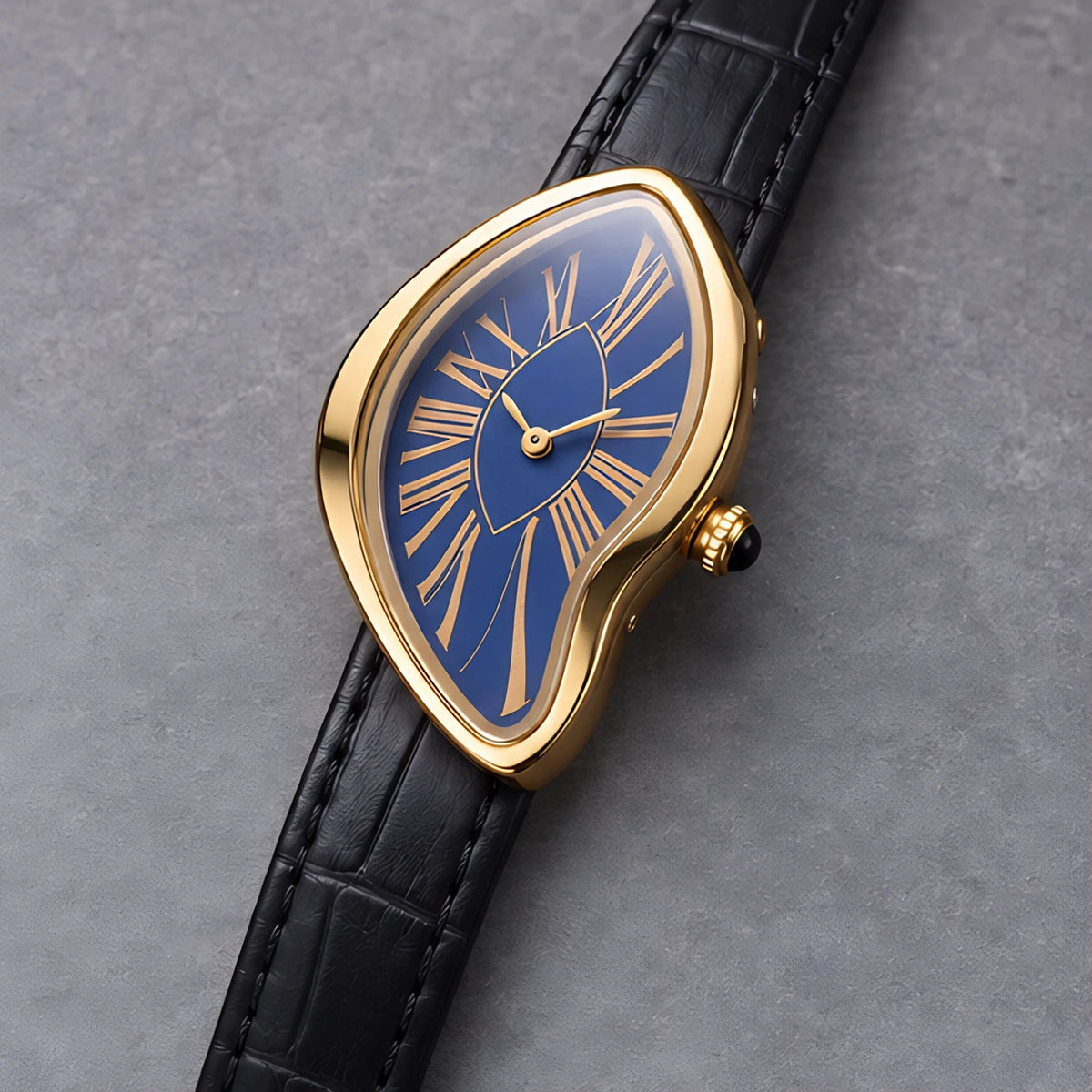 Lorcette Women's Surrealist Quartz Watch - Black Blue - Accessories > Watches > Rhombus-Dial Watches - Eric Muller - Image 2
