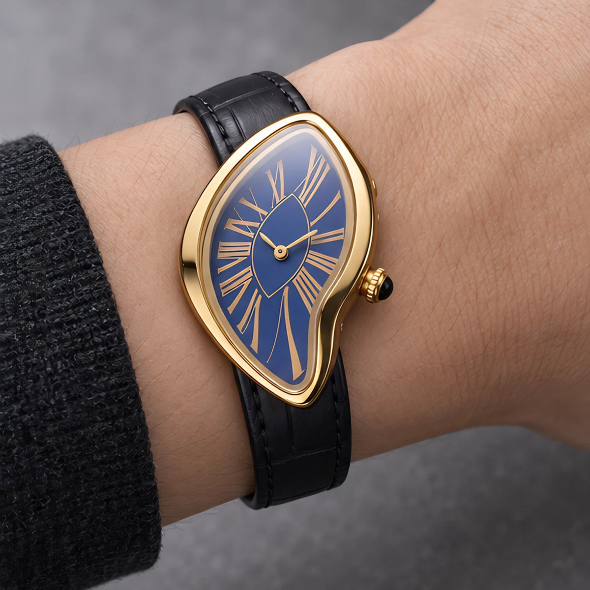 Lorcette Women's Surrealist Quartz Watch - Black Blue - Accessories > Watches > Rhombus-Dial Watches - Eric Muller - Image 1