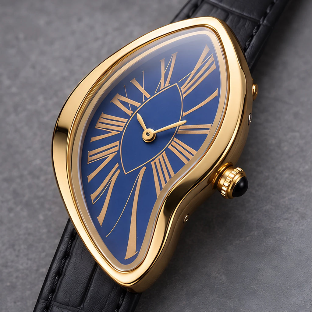 Lorcette Women's Surrealist Quartz Watch - Black Blue - female - Eric Muller - Image 3