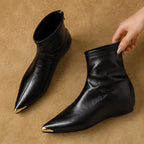 Lorna Leather Pointed-Toe Ankle Boots - Black - Women's Boots - Eric Muller - Image 2