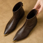 Lorna Leather Pointed-Toe Ankle Boots - Brown - Women's Boots - Eric Muller - Image 2