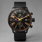Loxford Men's Chronograph Watch 45mm - Charcoal Orange - Men's Accessories > Watches > Chronograph Watches - Eric Muller - Image 2