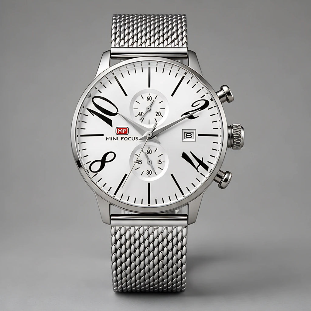 Loxford Men's Chronograph Watch 45mm - Silver - Men's Accessories > Watches > Chronograph Watches - Eric Muller - Image 2